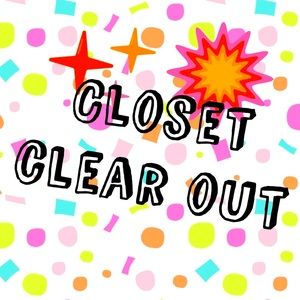 Drop in prices to clear out the first round of my closet!